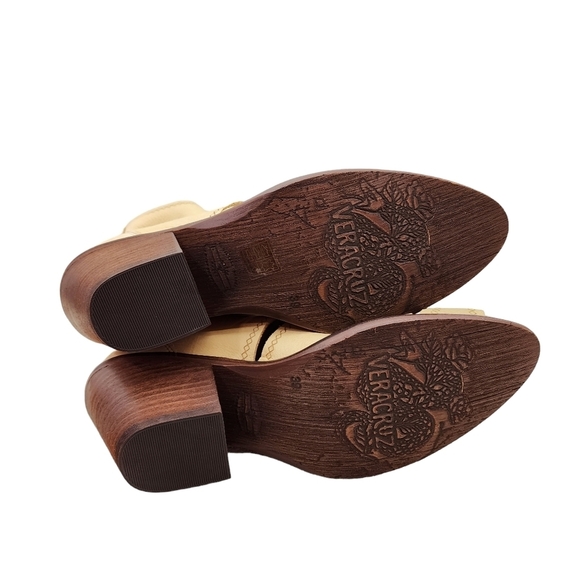 Sundance Women's Leather Veracruz Lex Boots Light Tan - Picture 6 of 8